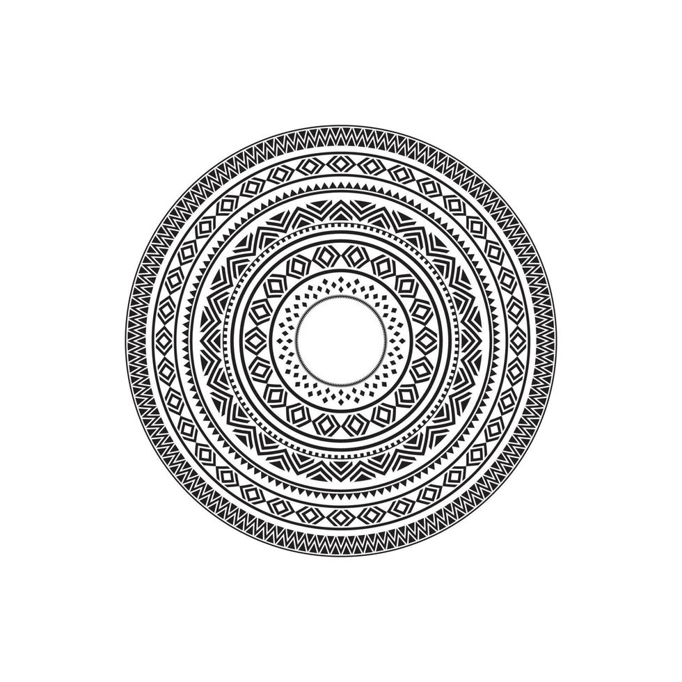 motif circulaire sous forme d'illustration de mandala vecteur