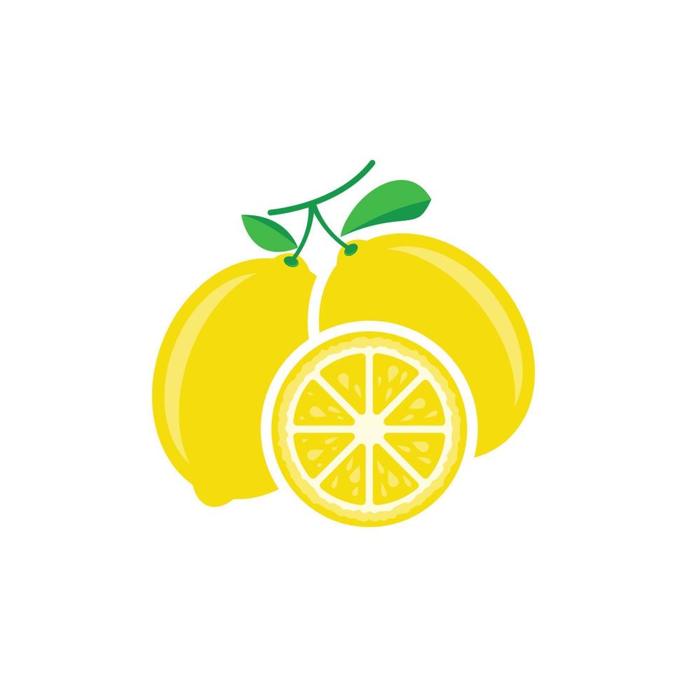 citron frais icône illustration vectorielle vecteur