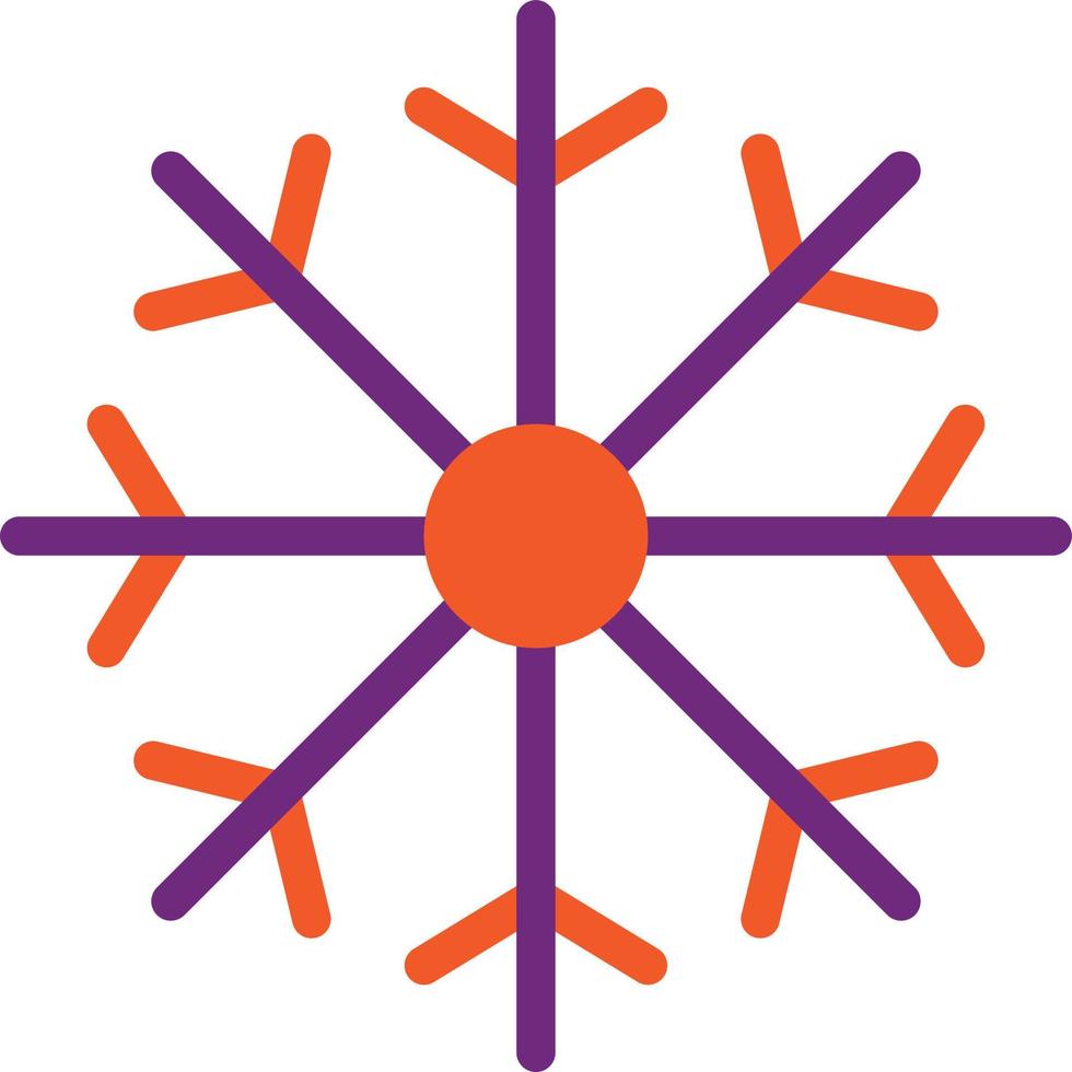 illustration de conception d'icône de vecteur de flocon de neige