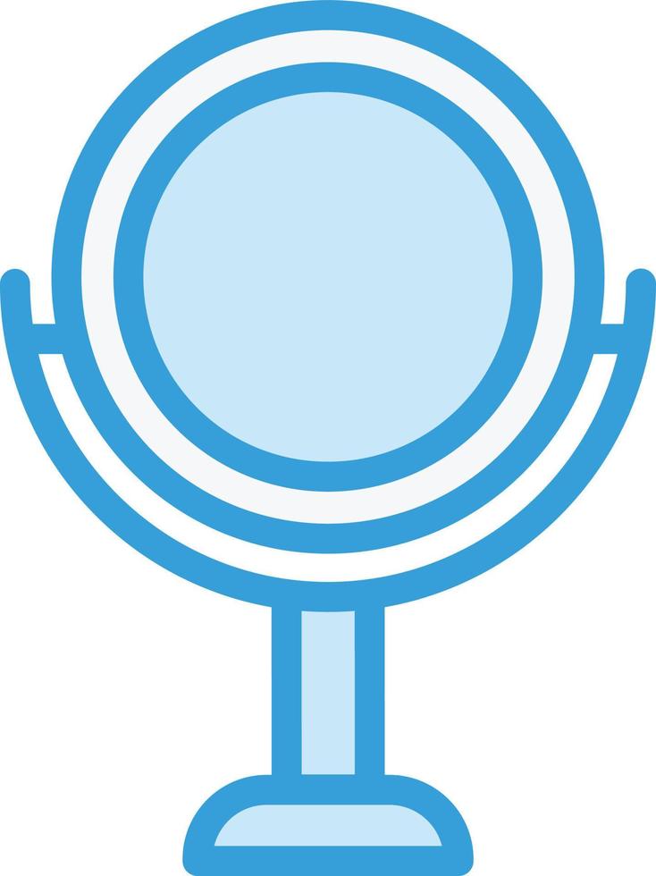 illustration de conception d'icône de vecteur de miroir