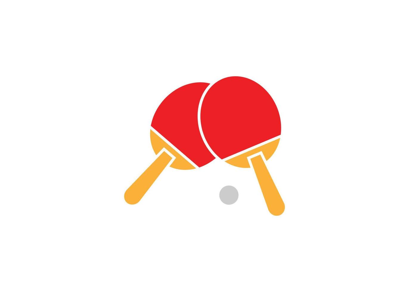 icône de tennis de table modèle de conception de logo illustration vectorielle isolée vecteur