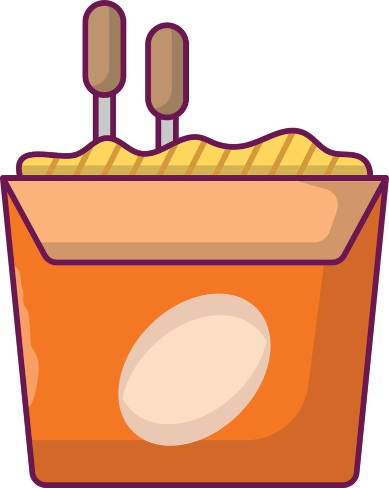 illustration vectorielle de snack pack sur fond.symboles de qualité premium.icônes vectorielles pour le concept et la conception graphique. vecteur