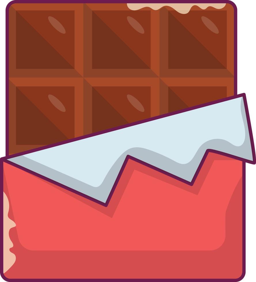 illustration vectorielle de chocolat sur fond.symboles de qualité premium.icônes vectorielles pour le concept et la conception graphique. vecteur