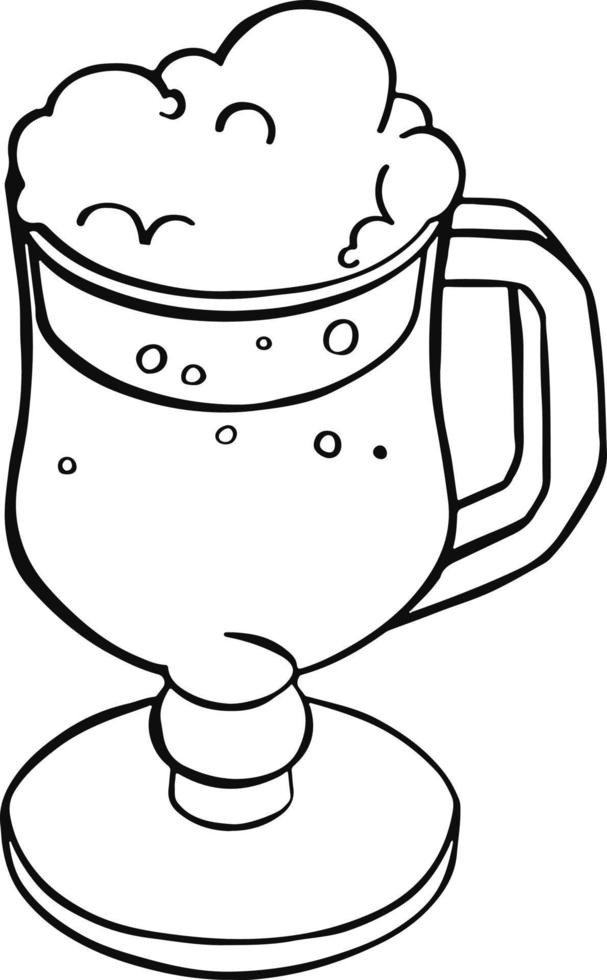 illustration vectorielle de verre bière légère vecteur