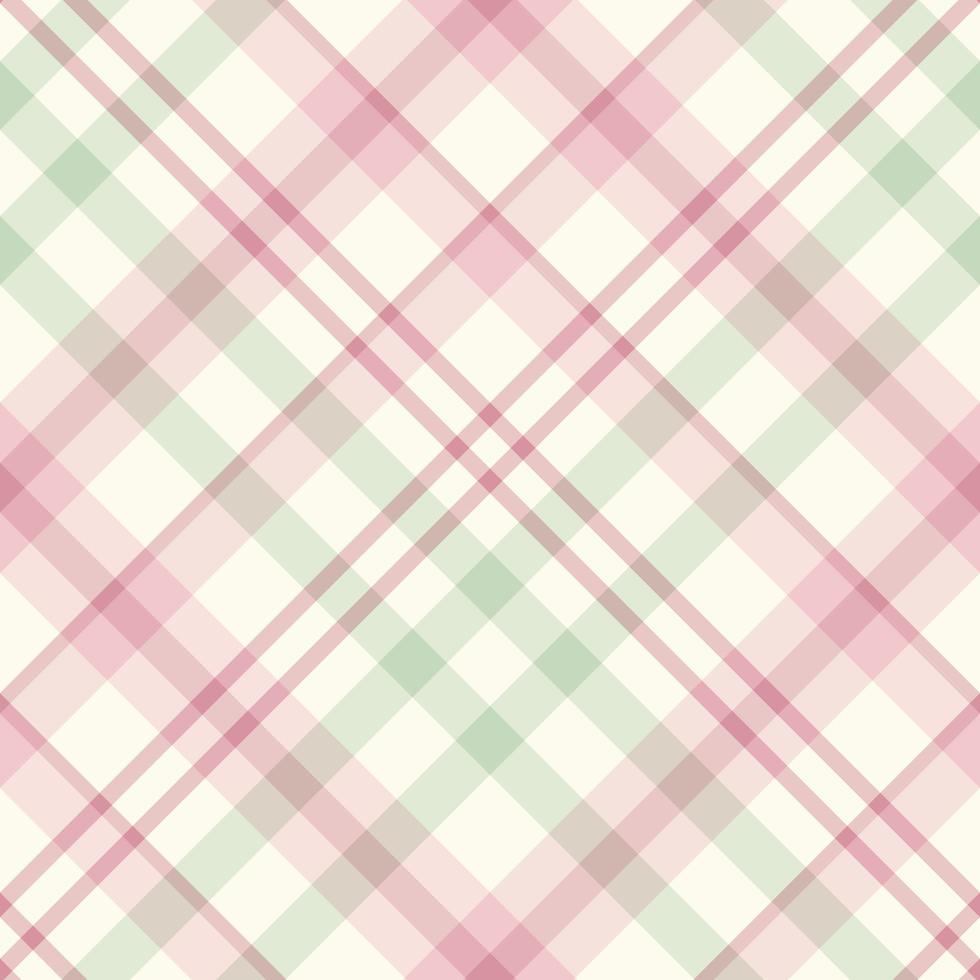 motif sans couture dans des couleurs roses et vertes élégantes pour le plaid, le tissu, le textile, les vêtements, la nappe et d'autres choses. image vectorielle. 2 vecteur