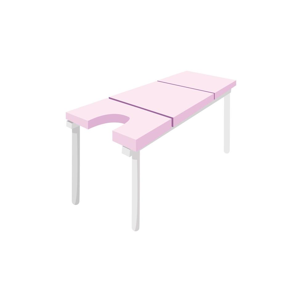 icône de dessin animé de table de massage vecteur