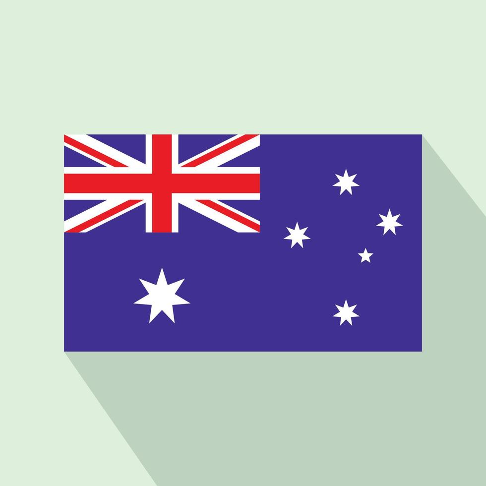 drapeau de l'icône de l'australie, style plat vecteur