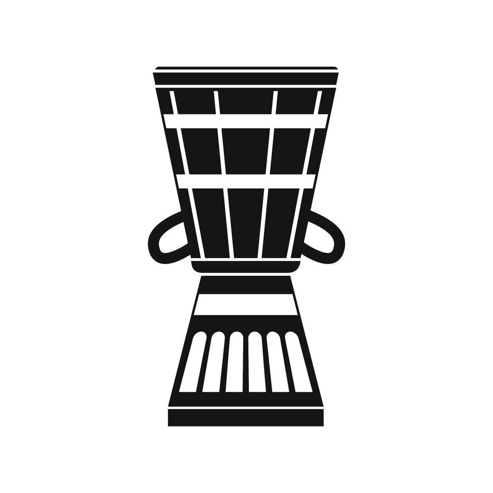 icône de tambour ethnique australien, style simple vecteur