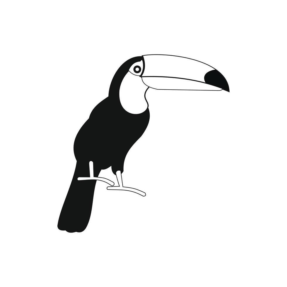icône toucan, style simple vecteur