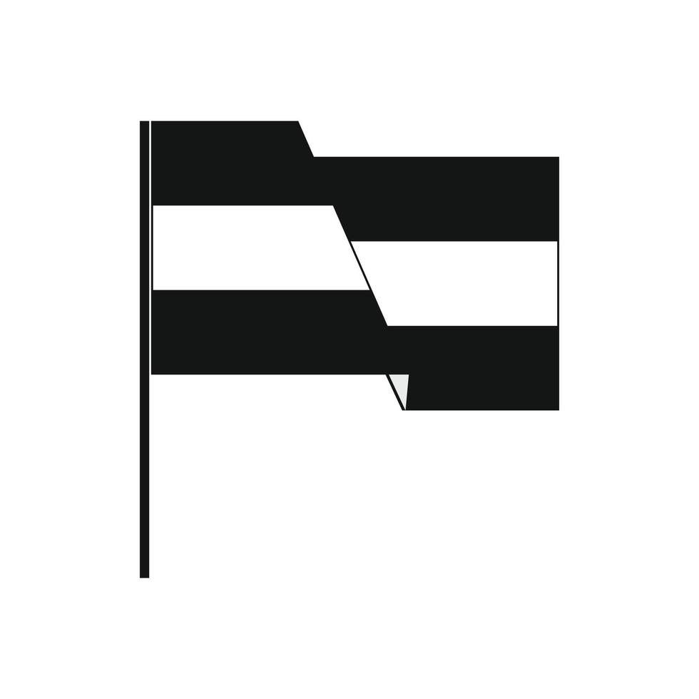 icône de drapeau, style simple vecteur
