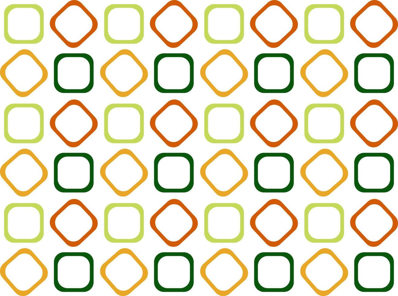 motif géométrique sans soudure. couleurs vert, orange, rouge avec losange. illustration vectorielle. vecteur