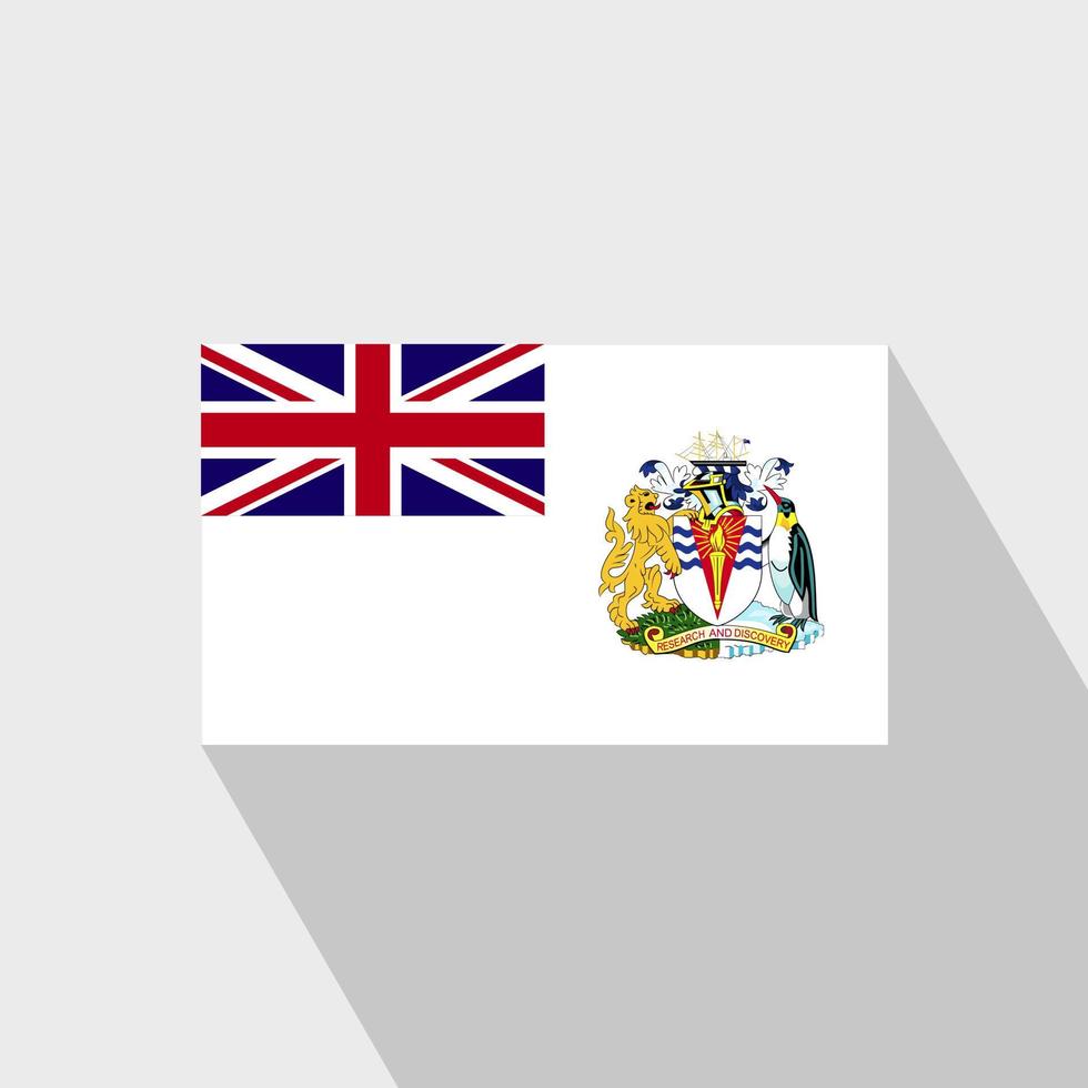 drapeau du territoire antarctique britannique grandissime vecteur de conception