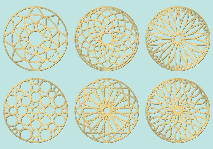 Circles Laser Cut vecteur