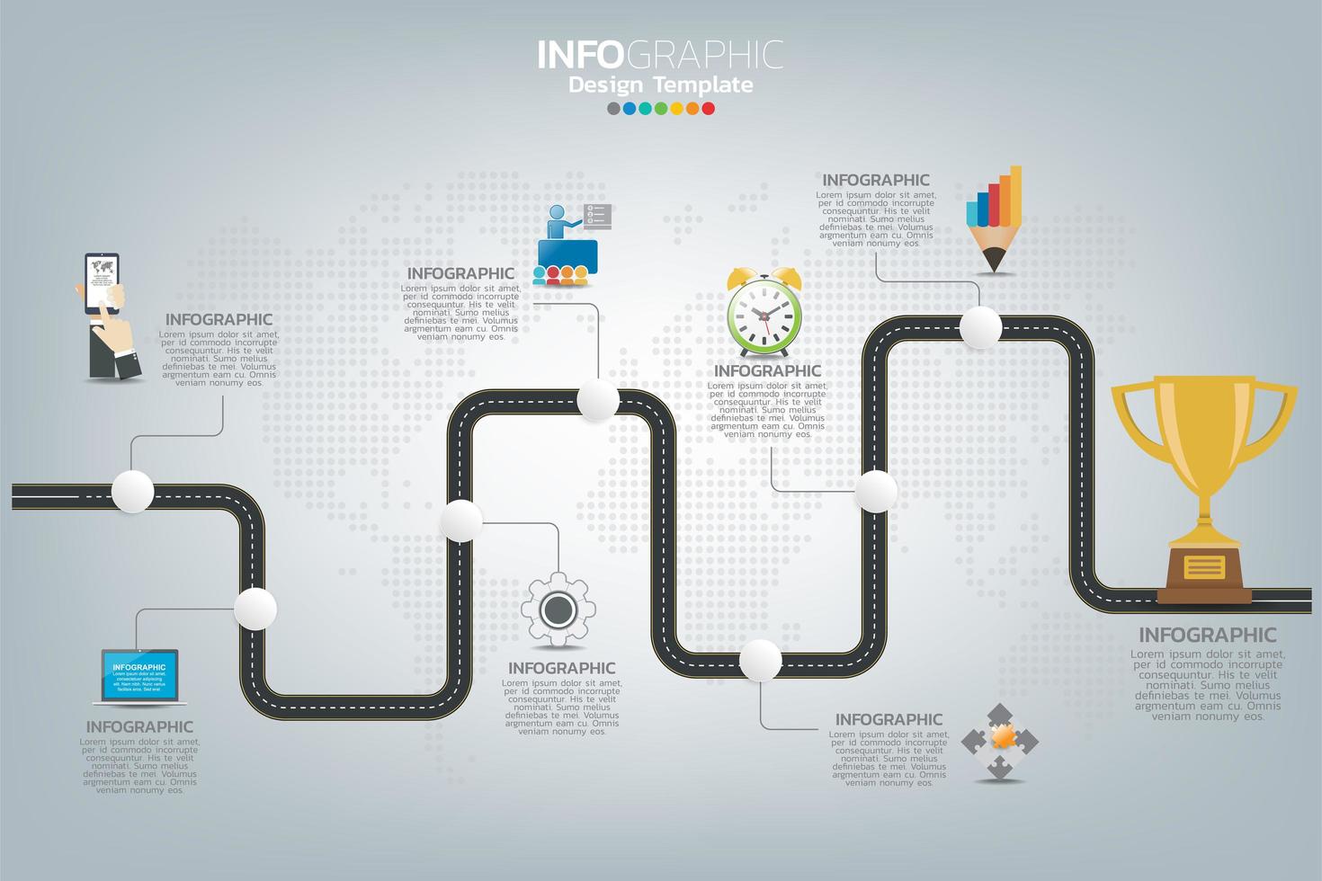 comment réussir infographie commerciale vecteur