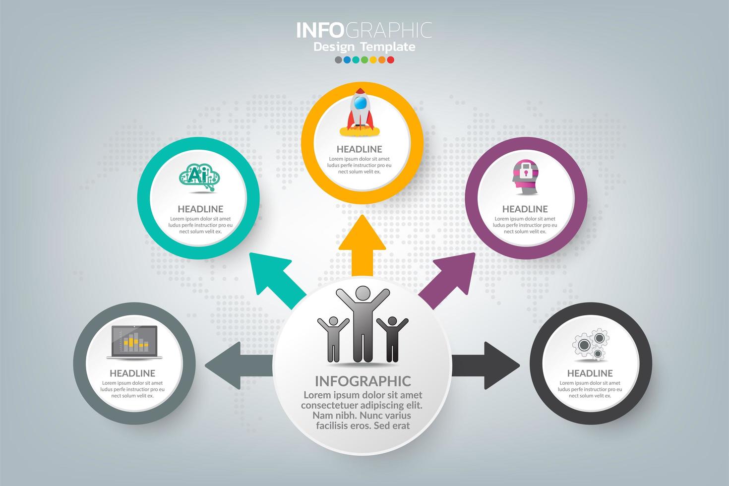 comment réussir infographie commerciale vecteur