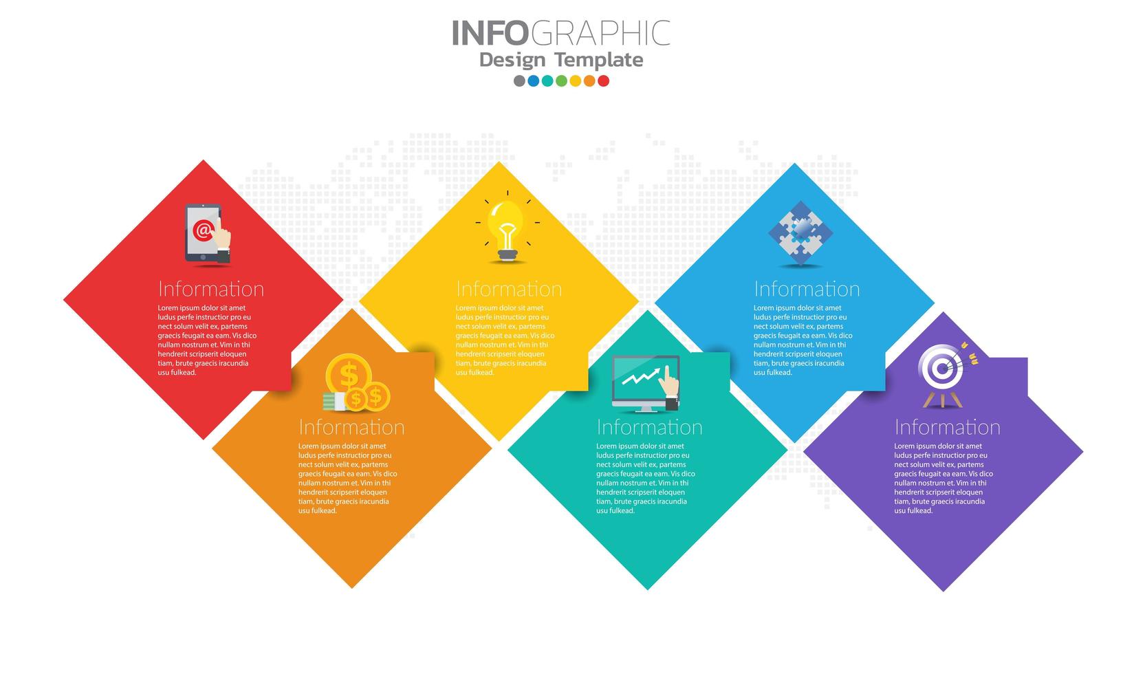 modèle infographique de chronologie avec des flèches vecteur