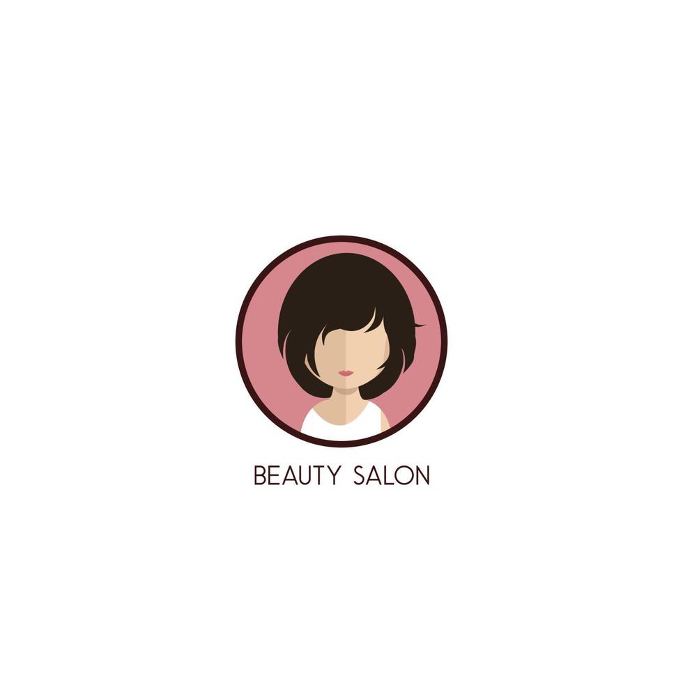 vecteur de logo de style de cheveux de beauté