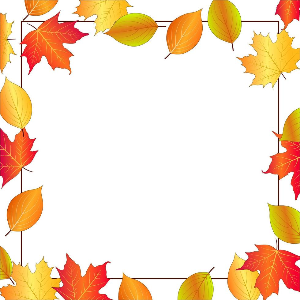 fond de jour de joyeux thanksgiving moderne avec des feuilles d'automne vecteur