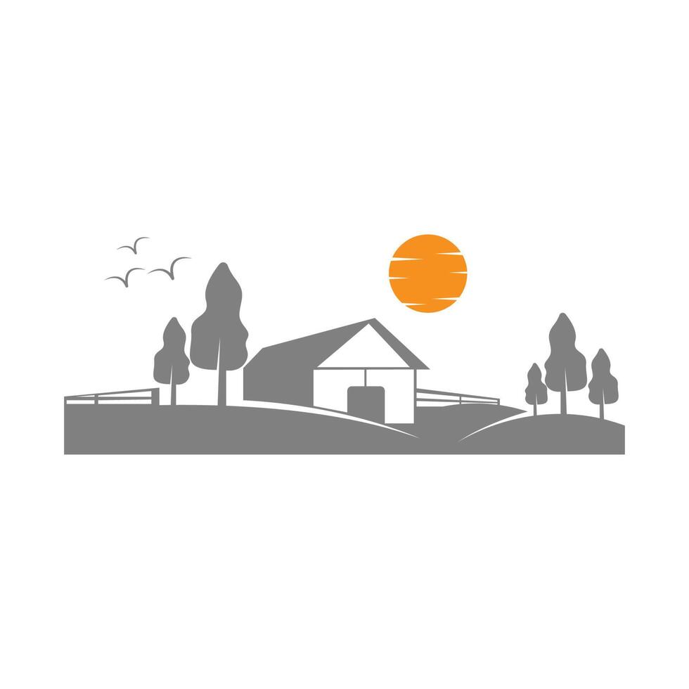 illustration de conception icône logo agriculture vecteur