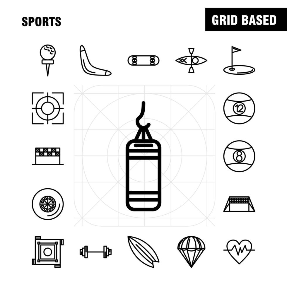 les icônes de ligne de sport sont définies pour l'infographie le kit uxui mobile et la conception d'impression incluent le drapeau de voyage de véhicule de voiture de roue drapeaux de drapeau de sport vecteur eps 10