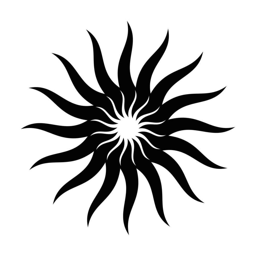 icône simple noir énergie solaire vecteur