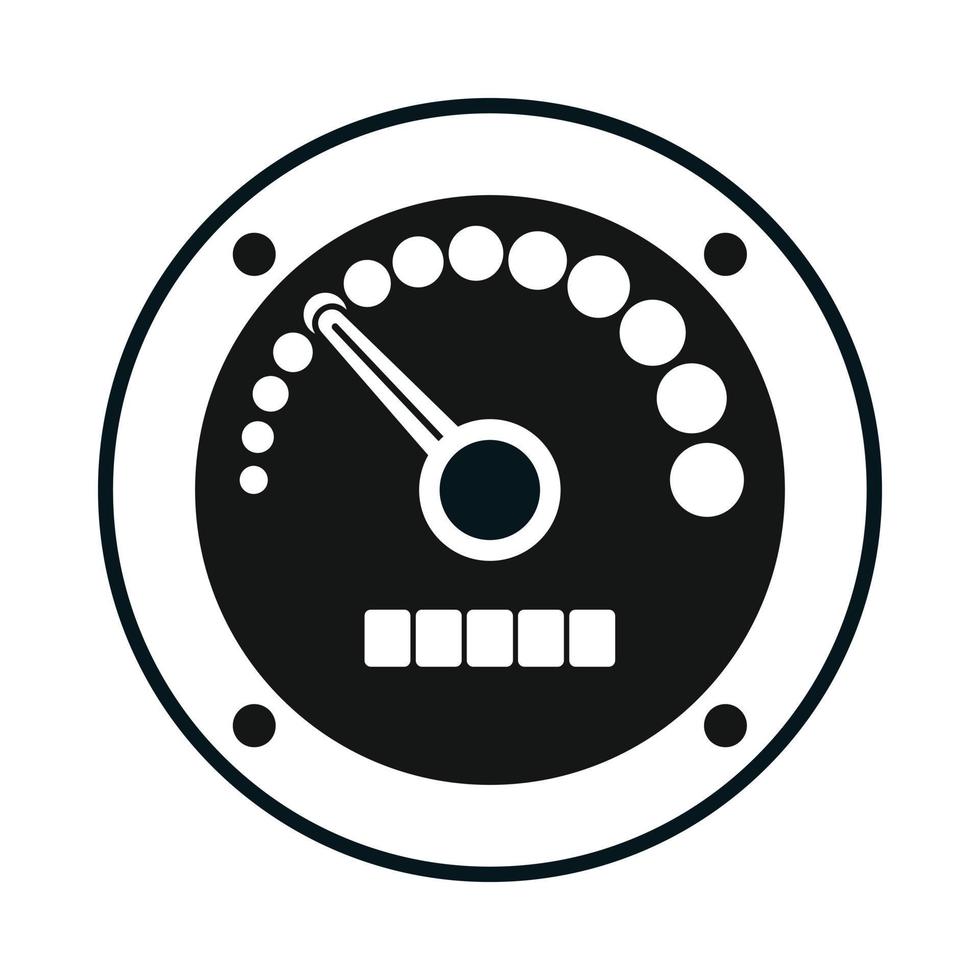 icône de compteur de vitesse dans un style simple vecteur