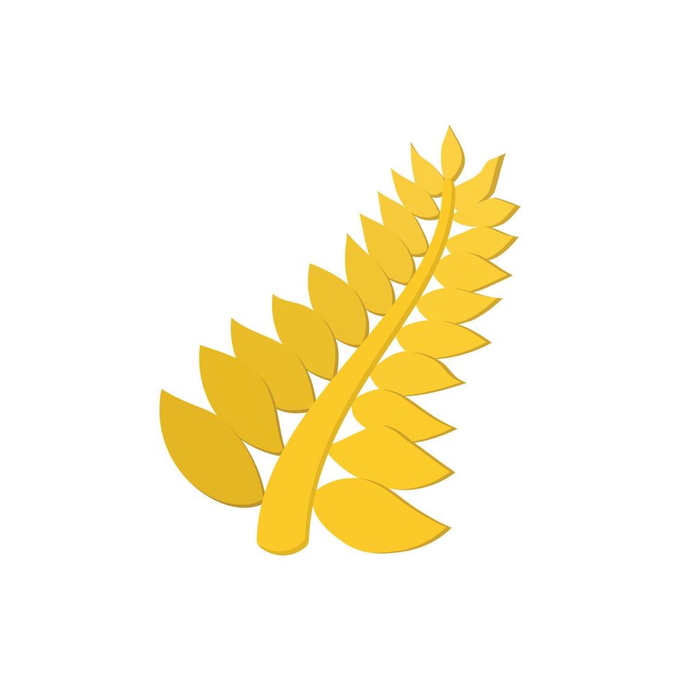 icône de dessin animé de palmier doré vecteur