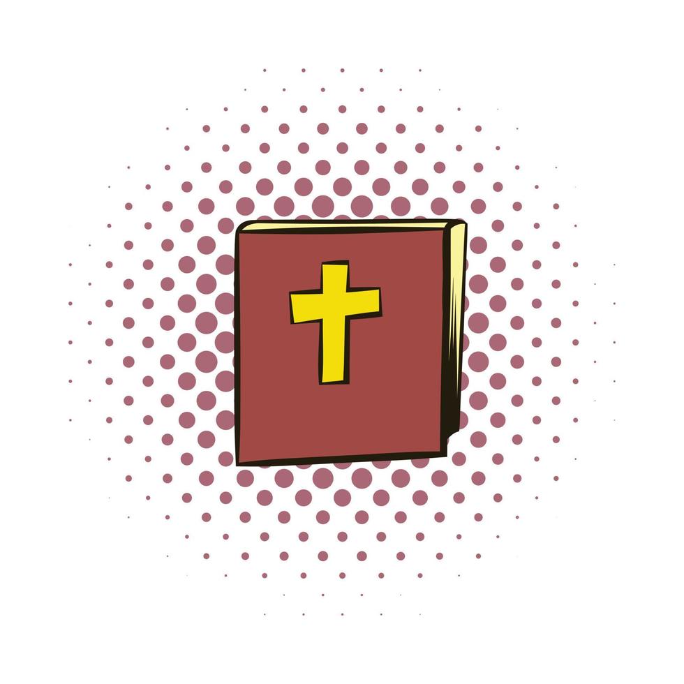 icône de la bande dessinée biblique vecteur