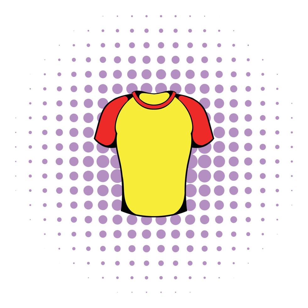 icône de chemise de sport, style bande dessinée vecteur