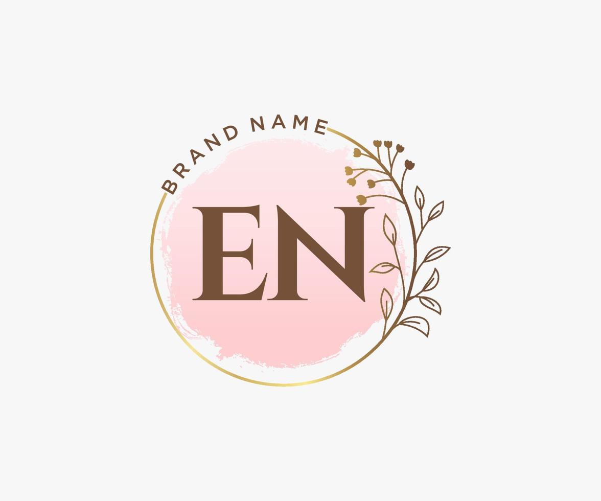 initiale et logo féminin. utilisable pour les logos nature, salon, spa, cosmétique et beauté. élément de modèle de conception de logo vectoriel plat.