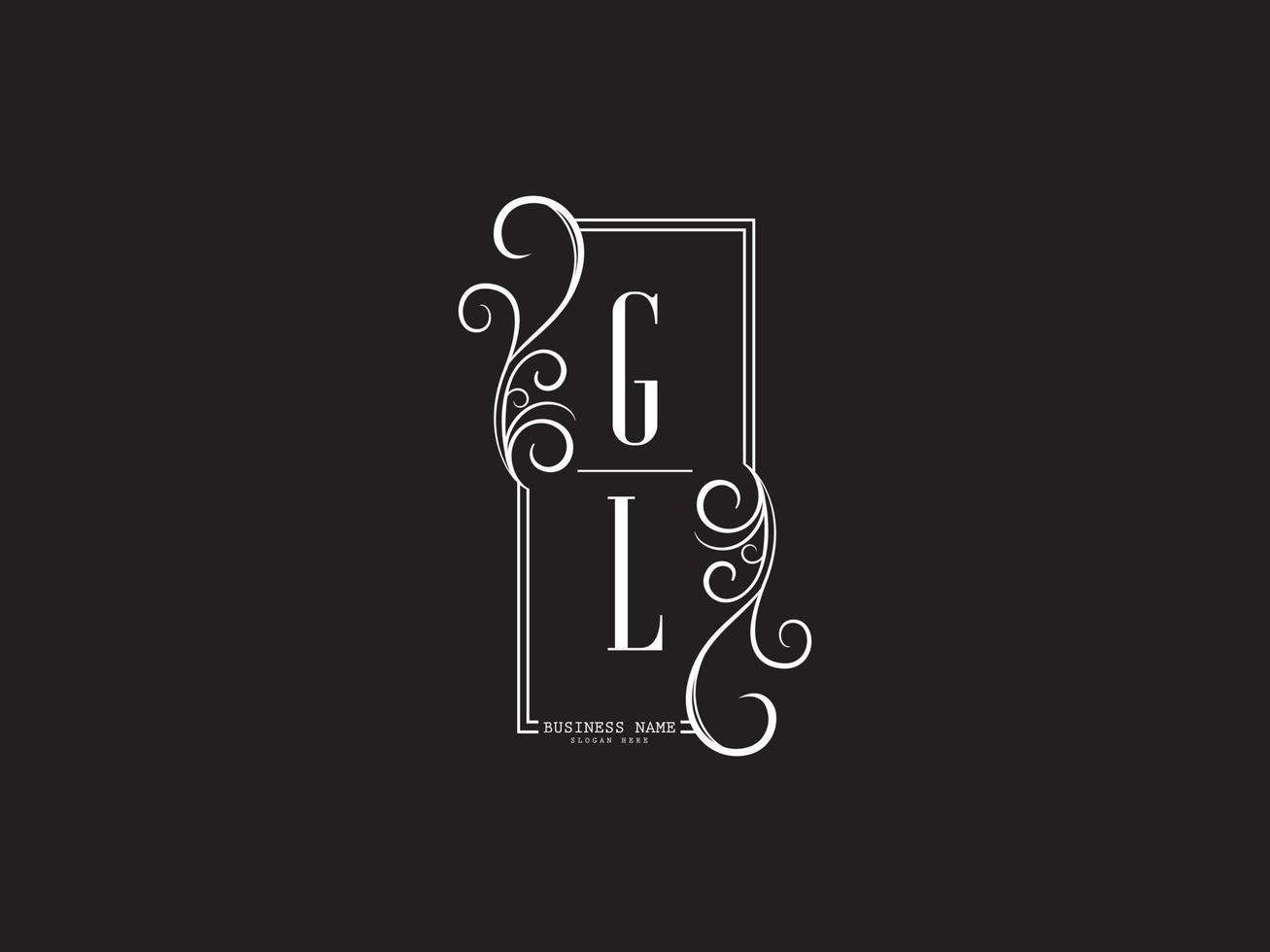 initiales gl luxe logo, créatif gl lg logo lettre vecteur stock