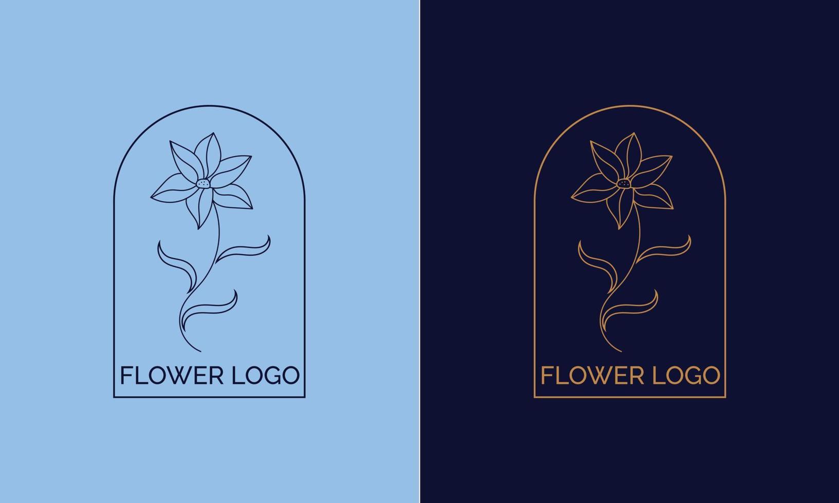 création de vecteur de logo fleur