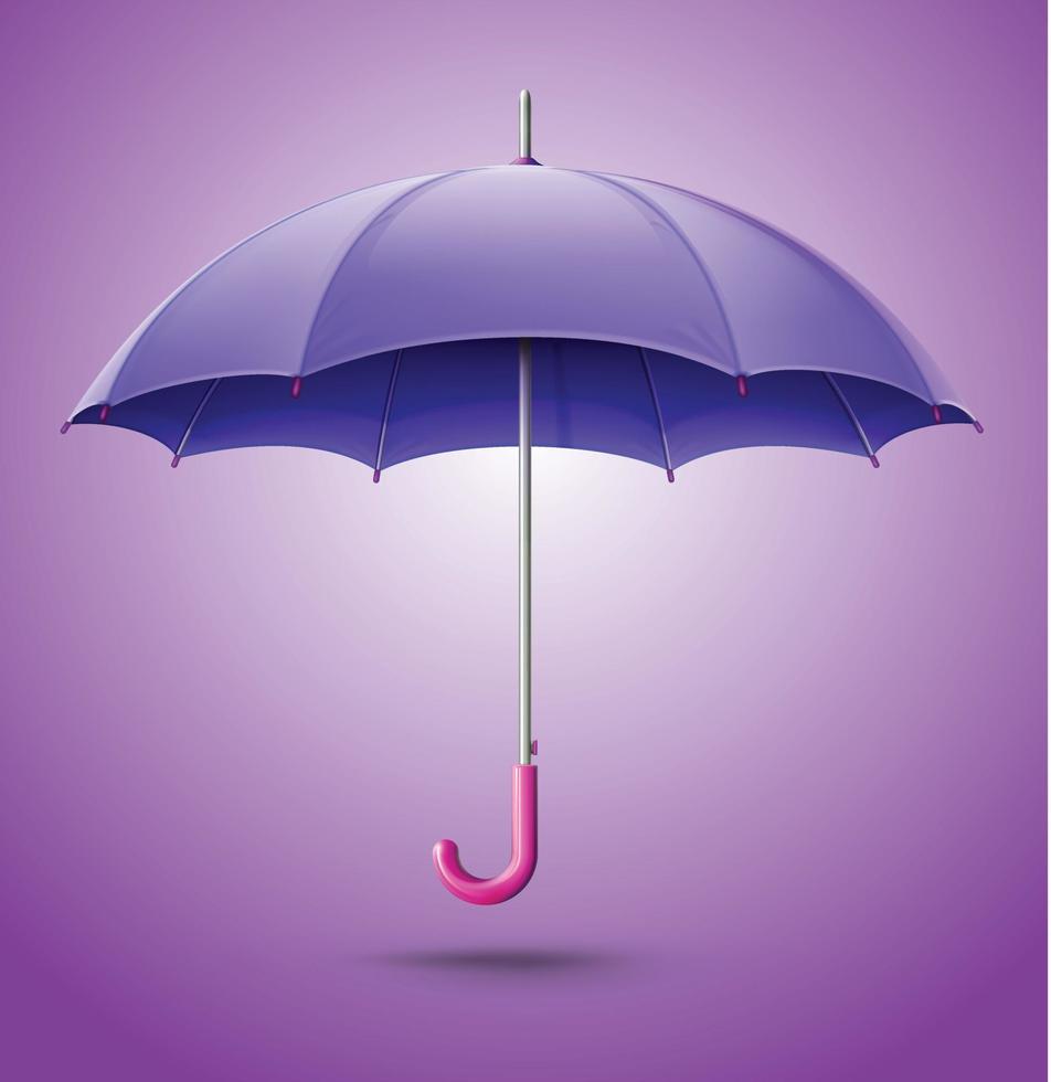 illustration vectorielle de parapluie violet vecteur