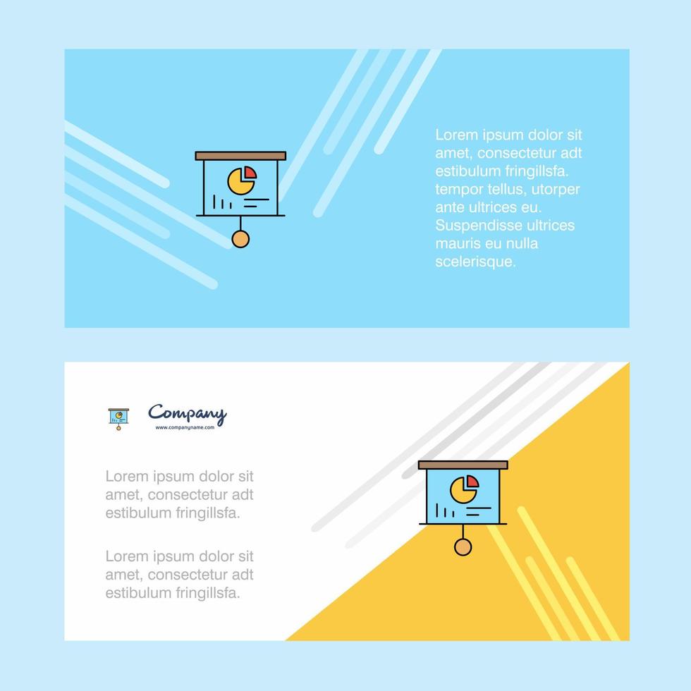 tableau de présentation abstrait modèle de bannière d'entreprise bannière d'entreprise publicitaire horizontale vecteur