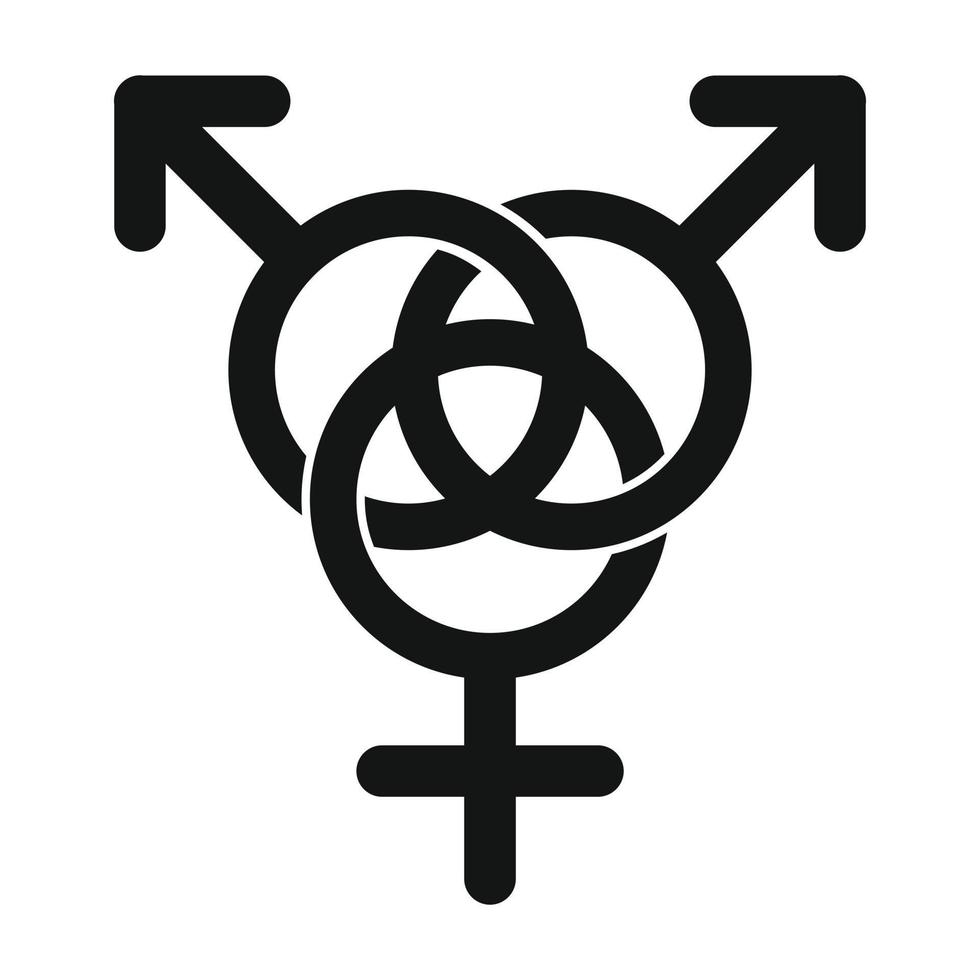 icône de la famille homosexuelle vecteur