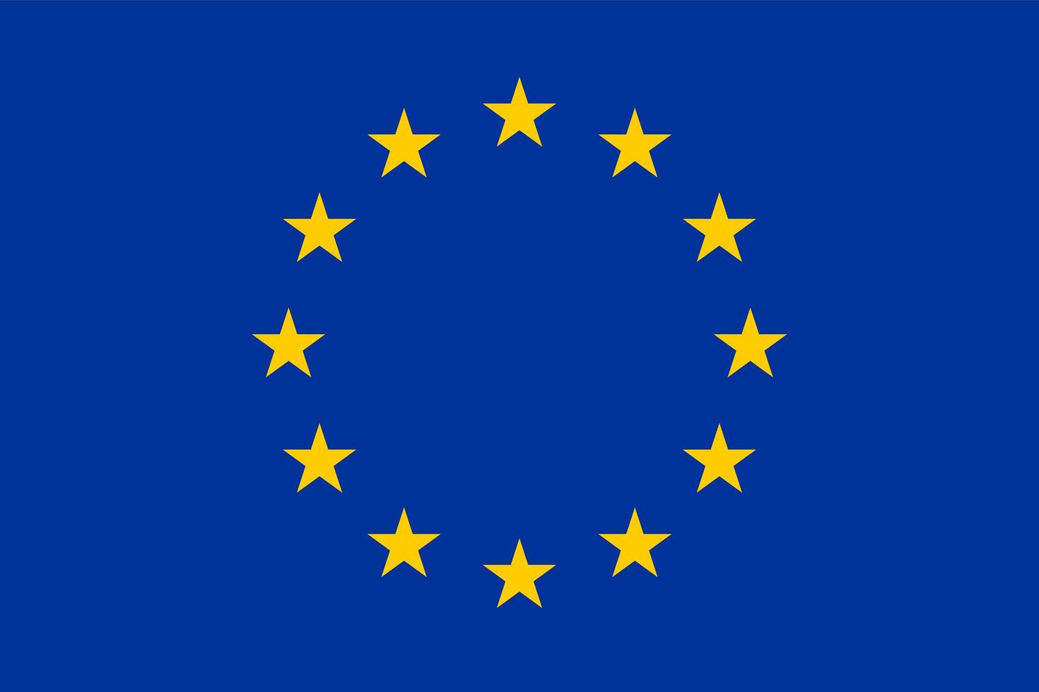 drapeau de l'europe vecteur