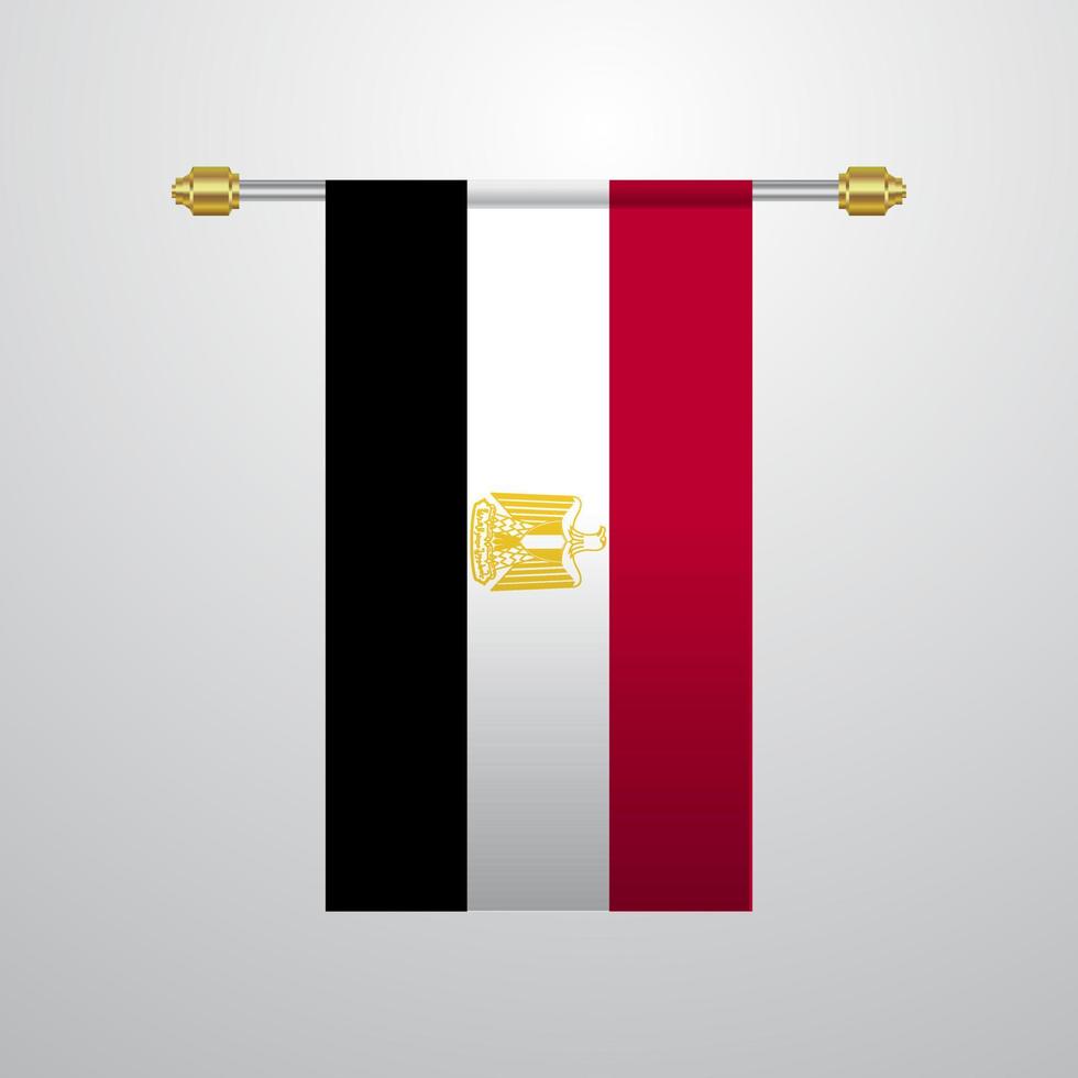 drapeau suspendu egypte vecteur