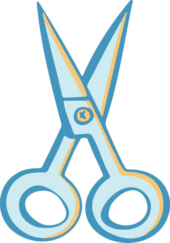 outils, symbole de coiffeur et de manucure, illustration de ciseaux vecteur