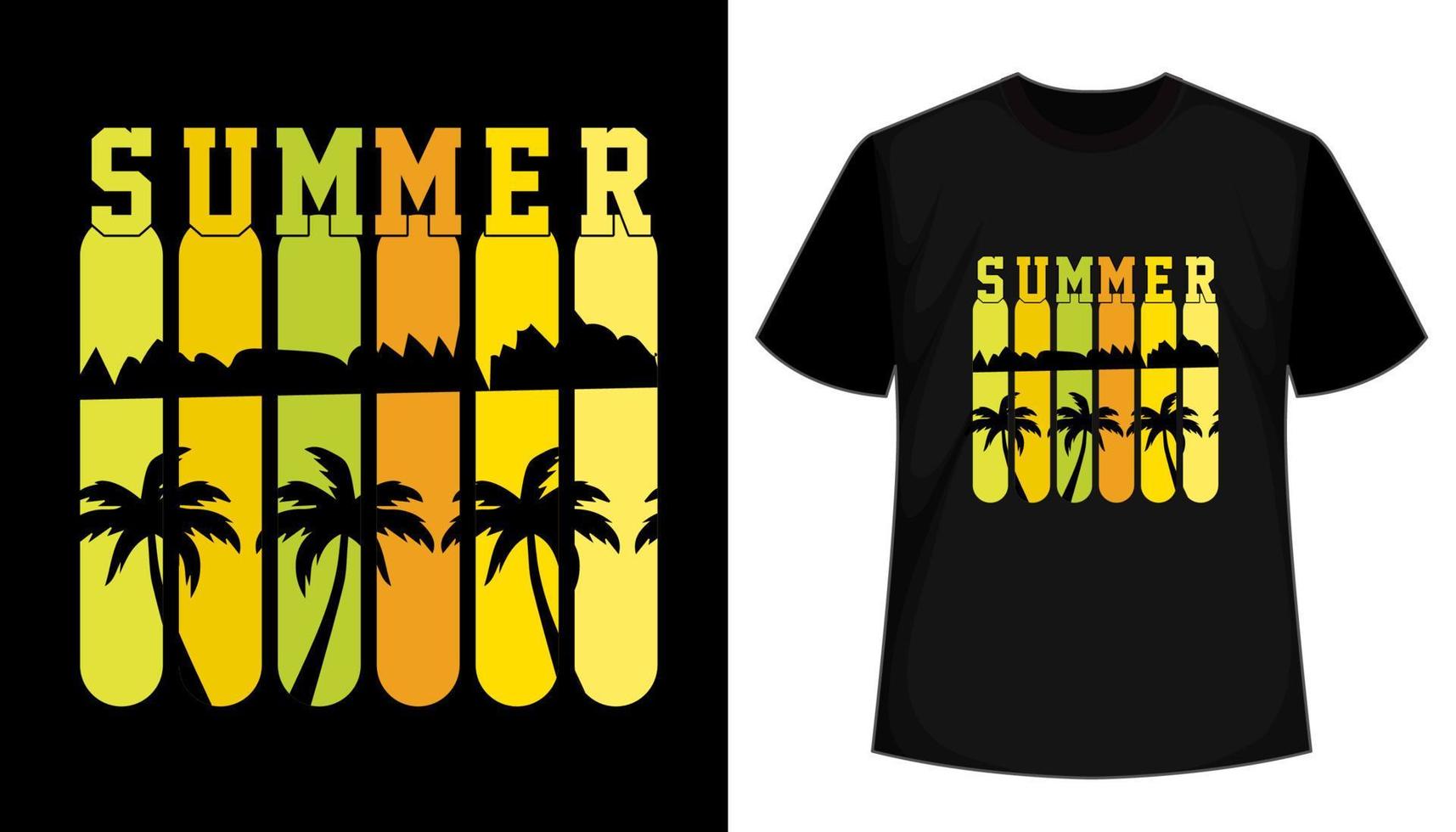 conception de t shirt vecteur d'été