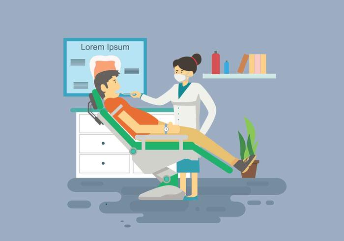 Effrayant gratuit Dentista Illustration vecteur