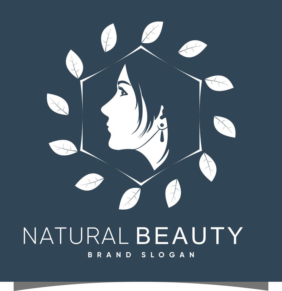 logo beauté avec vecteur premium design moderne