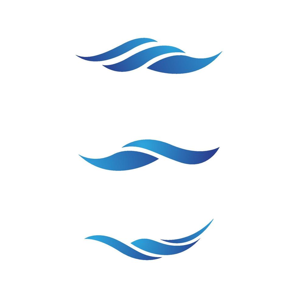 conception de vecteur d'icône de vague d'eau