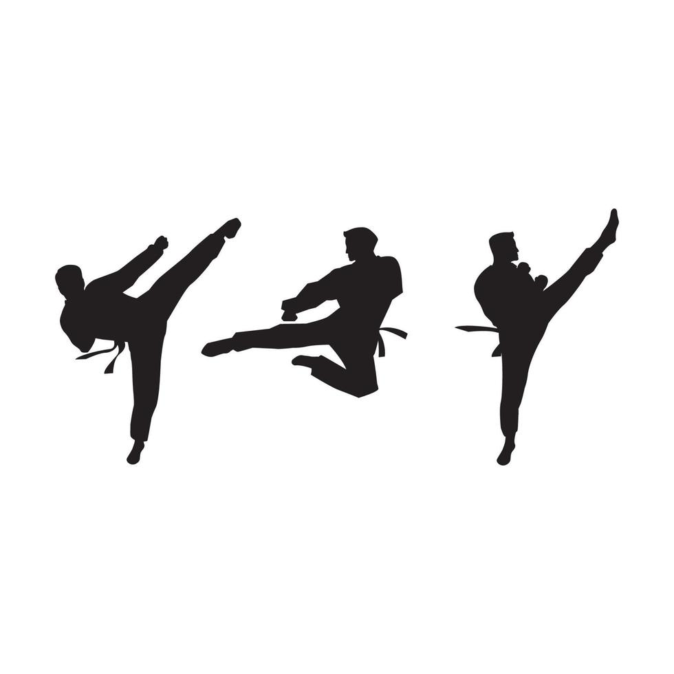 conception d'icône vectorielle de taekwondo vecteur