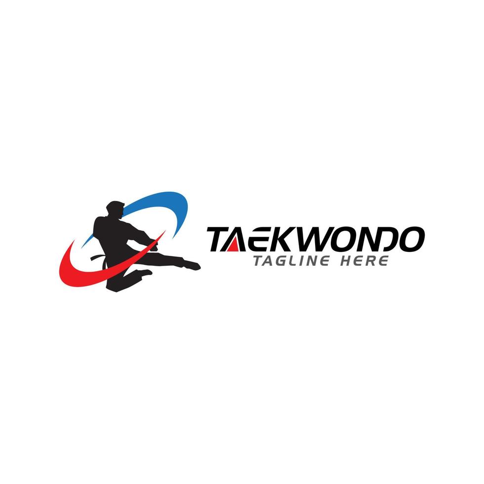 conception d'icône vectorielle de taekwondo vecteur