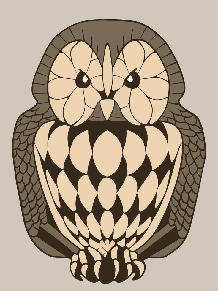 illustration du vecteur de hibou