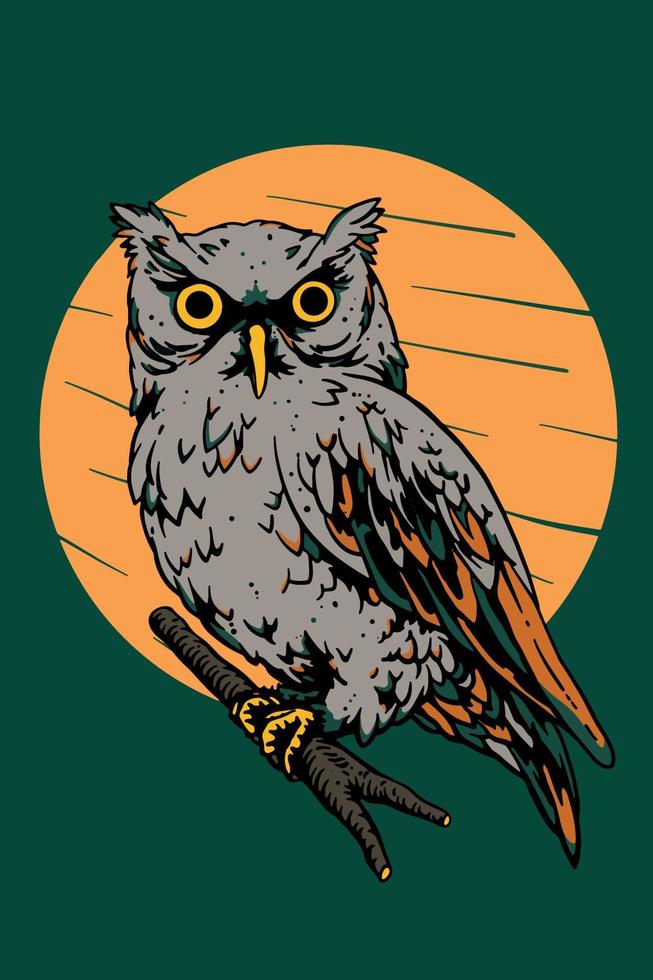 illustration du vecteur de hibou