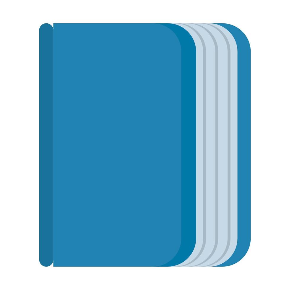 livre de texte bleu vecteur