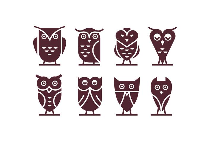 Owl Logo Vecteurs vecteur