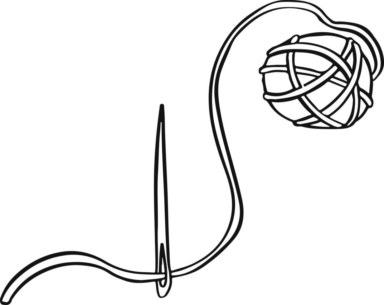 point d'écoute de fil dans l'illustration vectorielle de ligne vecteur