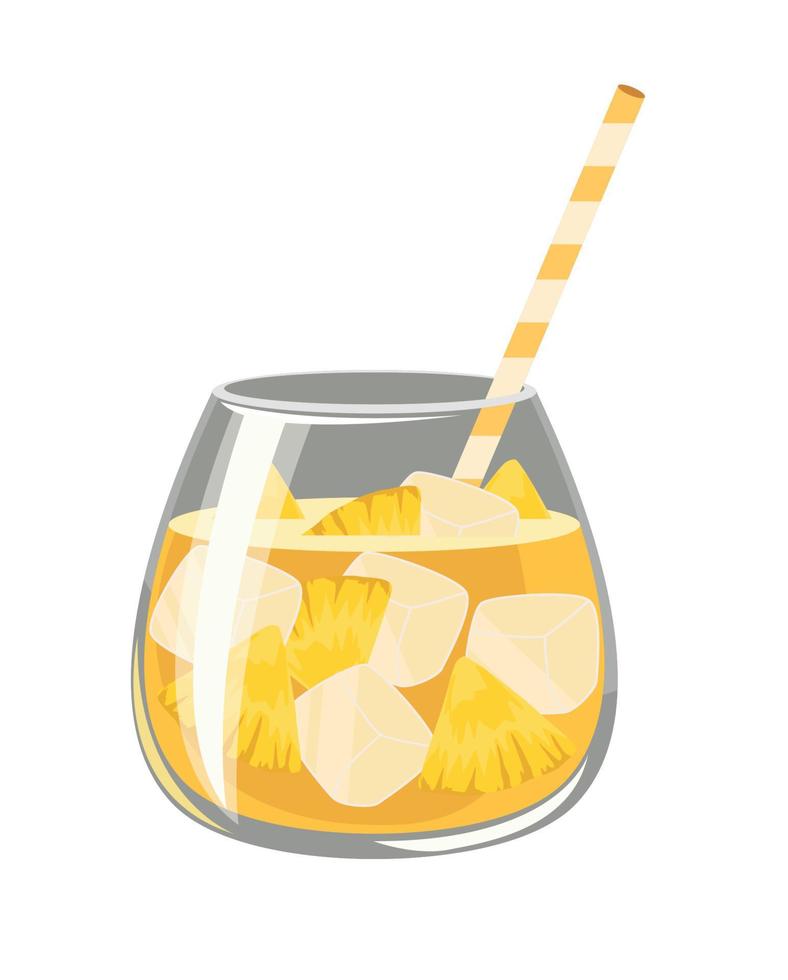 boisson rafraîchissante à l'ananas vecteur
